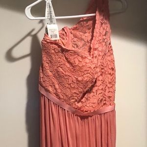 Size 8 Coral David’s Bridal Bridesmaid dress